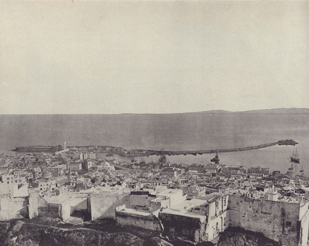Algiers. Algeria. STODDARD 1895 old antique vintage print picture
